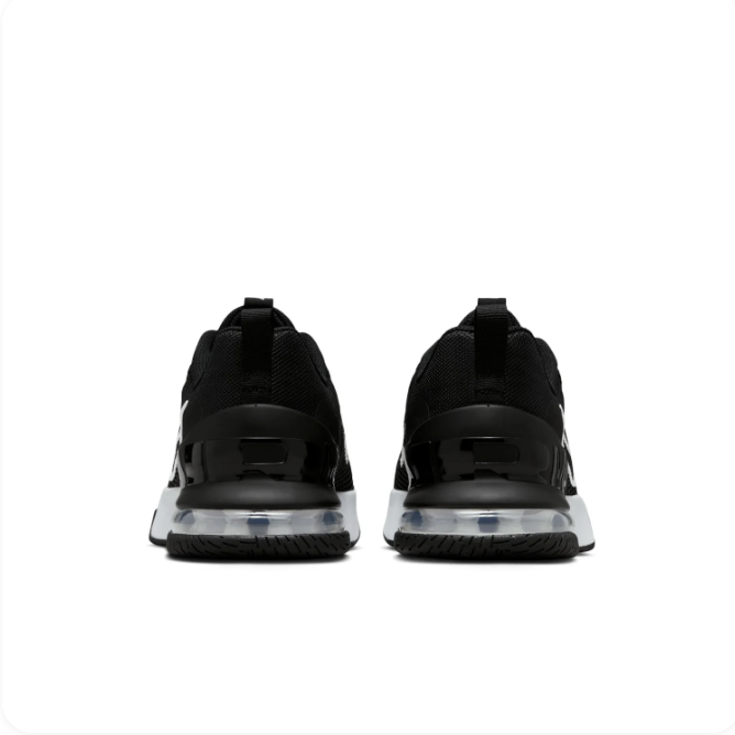 Nike Black & White Low-Top Sneakers | Mesh Upper & Transparent Heel Detail