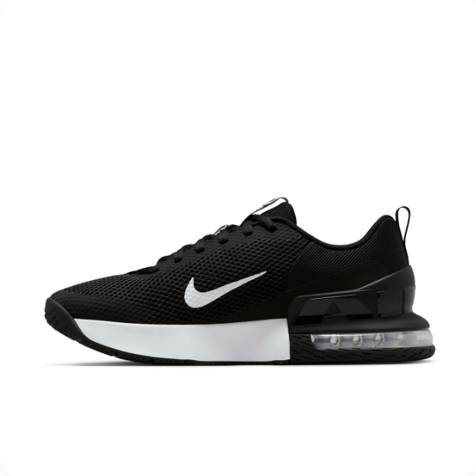Nike Black & White Low-Top Sneakers | Mesh Upper & Transparent Heel Detail