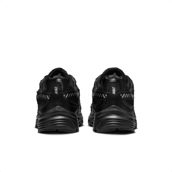 Nike Black & Silver Low-Top Sneakers | Layered Upper & Chunky Sole
