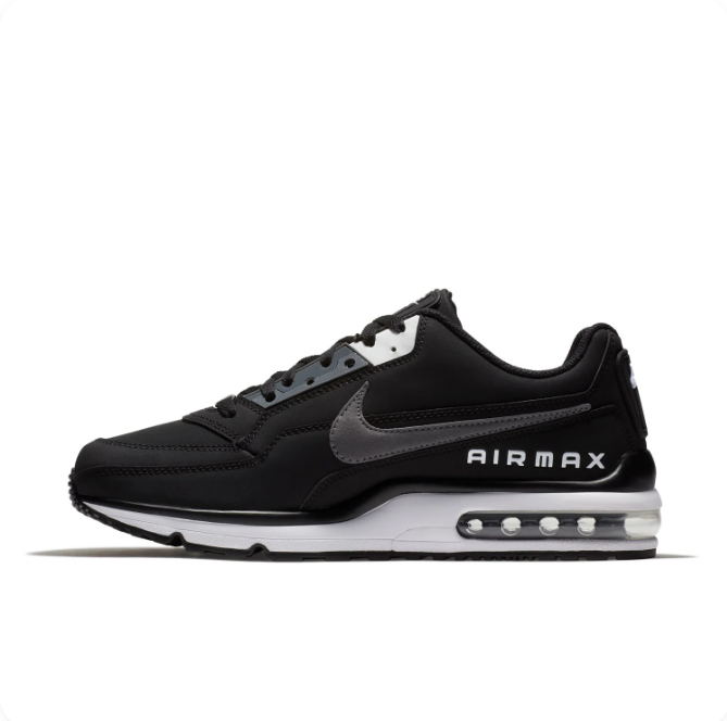 Nike Black & Grey Low-Top Sneakers | White Midsole & Visible Heel Window