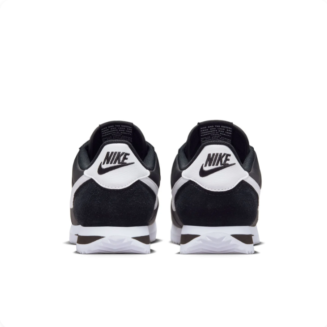 Nike Black & White Low-Top Sneakers | White Swoosh & Zigzag Sole