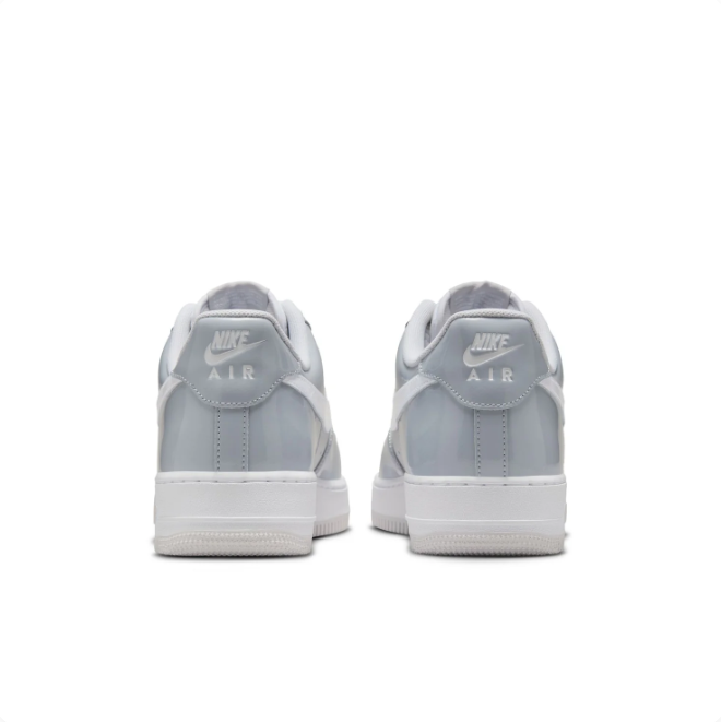 Nike Light Grey & White Low-Top Sneakers | White Swoosh & Perforated Toe