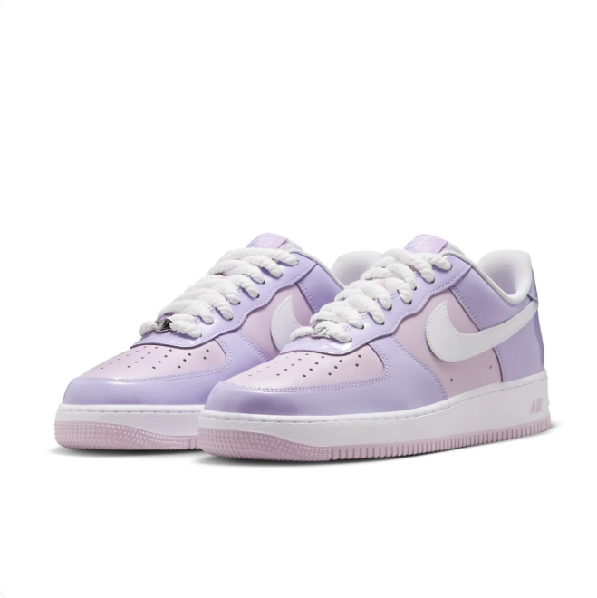 Nike Lavender & Pink Low-Top Sneakers | White Swoosh & Pastel Pink Sole