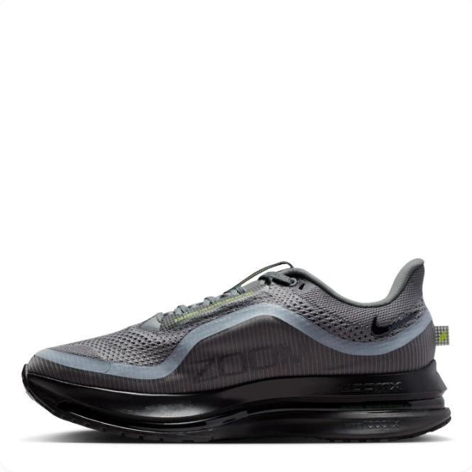 Nike Grey & Black Low-Top Sneakers | Mesh Upper & Lime Accents