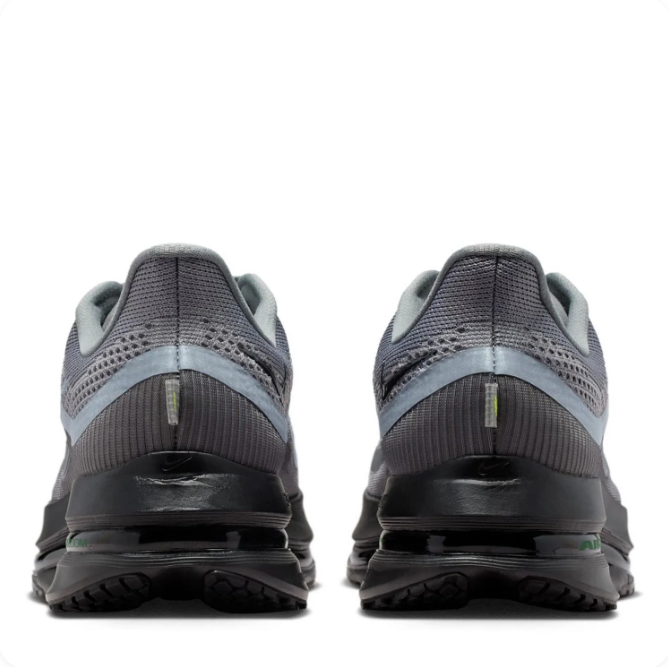 Nike Grey & Black Low-Top Sneakers | Mesh Upper & Lime Accents
