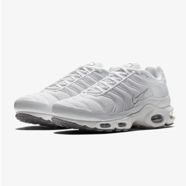 Nike White Low-Top Sneakers | Curved Overlays & Visible Sole Windows