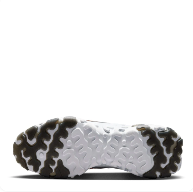 Nike Charcoal & Black Low-Top Sneakers | Orange-Outlined Swoosh & Sculpted White Sole