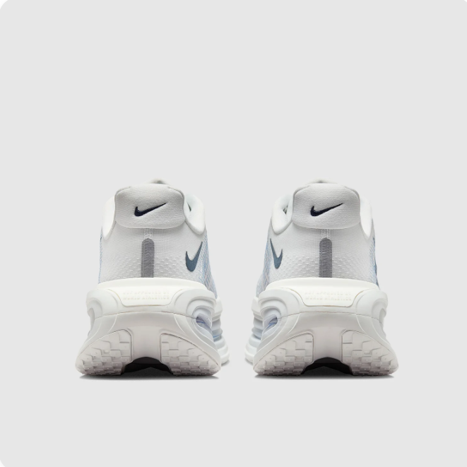 Nike White & Light Grey Low-Top Sneakers | Dark Swoosh & Elongated Sole Windows