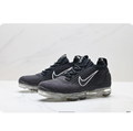 Nike Black and Grey Textured Sneakers with Transparent Air Sole